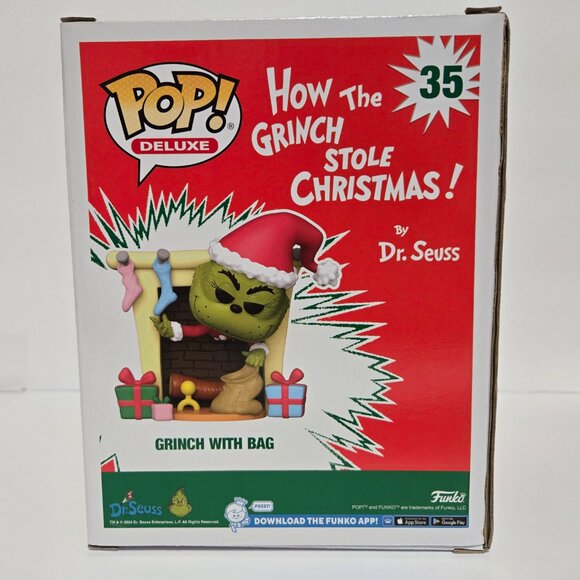 Funko Deluxe Pop - How the Grinch Stole Christmas - Grinch with Bag #35 - Picture 4 of 7